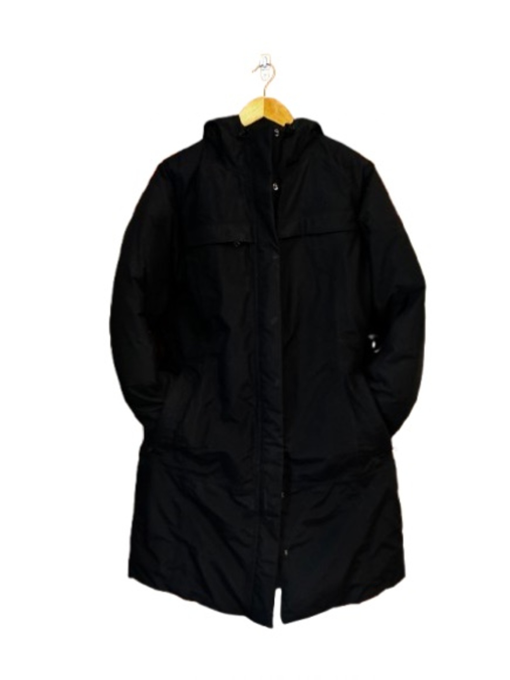 The North Face Women's Black Long Hooded Puffer Coat